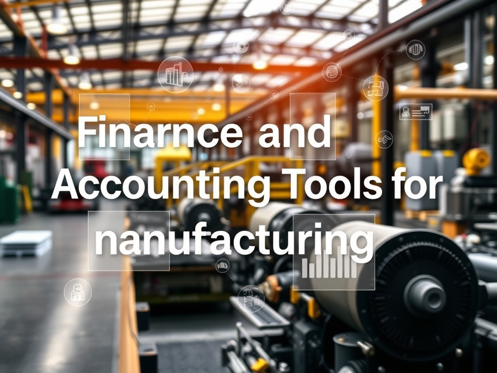 Finance and Accounting Tools for Manufacturing: Why They Matter in Today’s Challenging Economy—and How AI Enhances&nbsp;Them